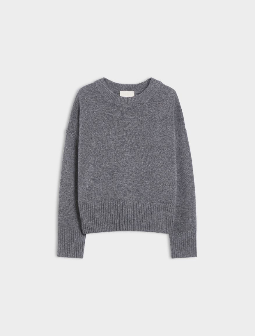 Cashmere blend sweater - MELANGE GREY - Iblues - 5