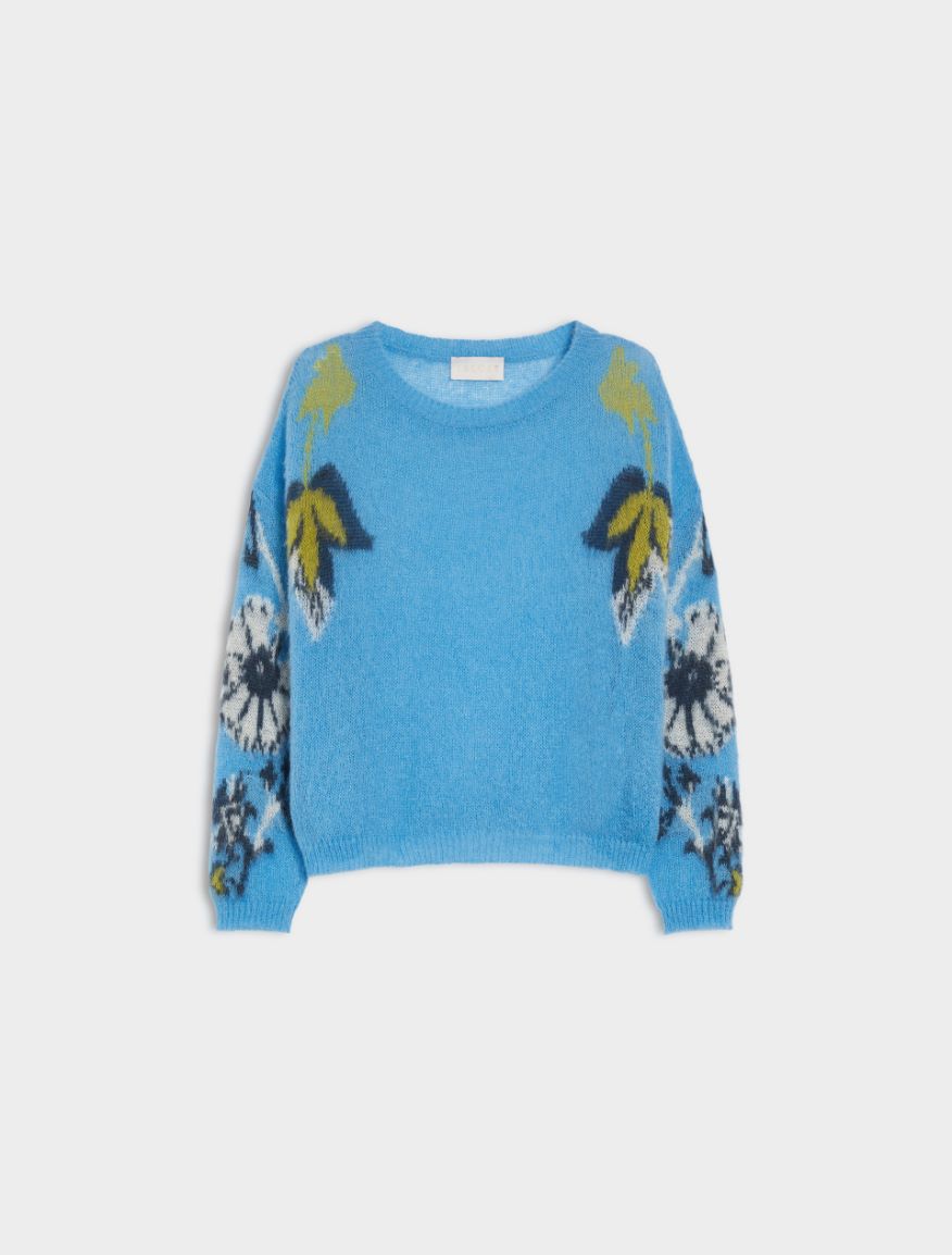 Mohair-blend sweater - LIGHT BLUE - Iblues - 5
