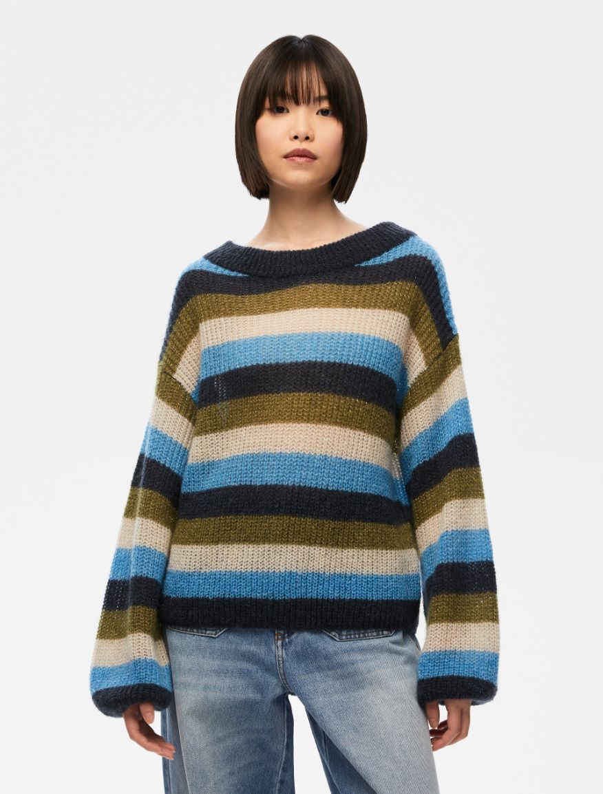Cocoon sweater - NAVY - Iblues