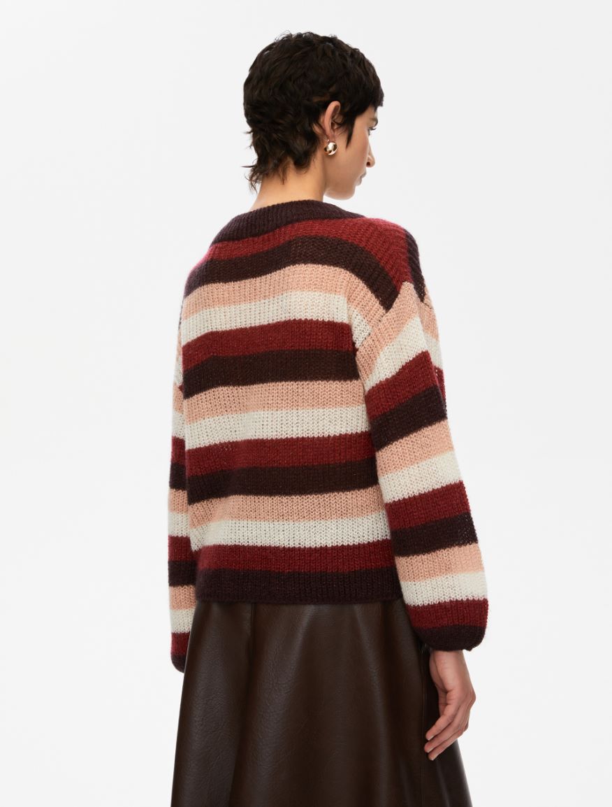Cocoon sweater - BORDEAUX - Iblues - 2