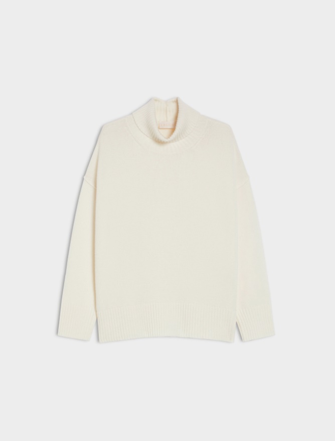 Oversized polo-neck sweater - 