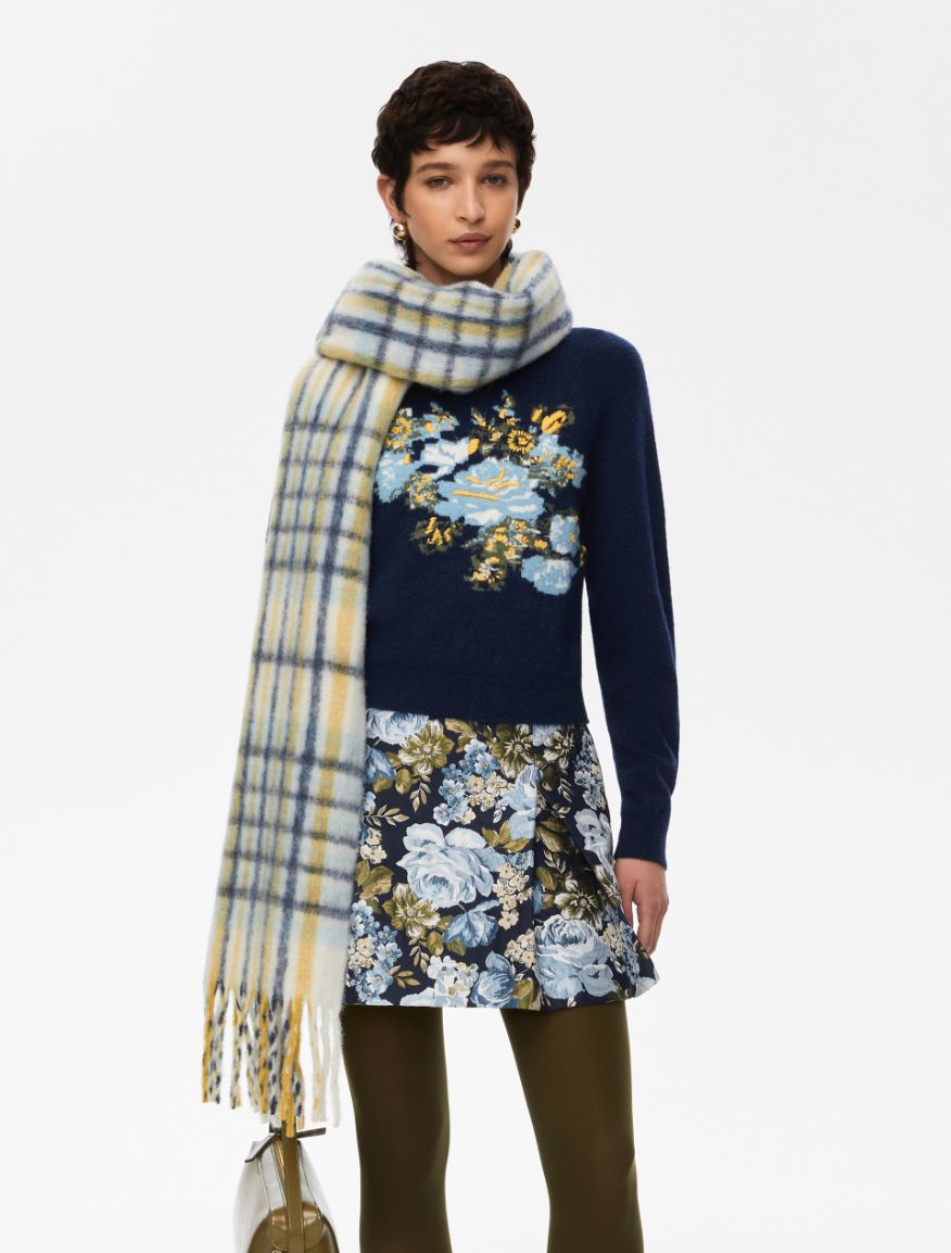 Embroidered sweater - NAVY - Iblues