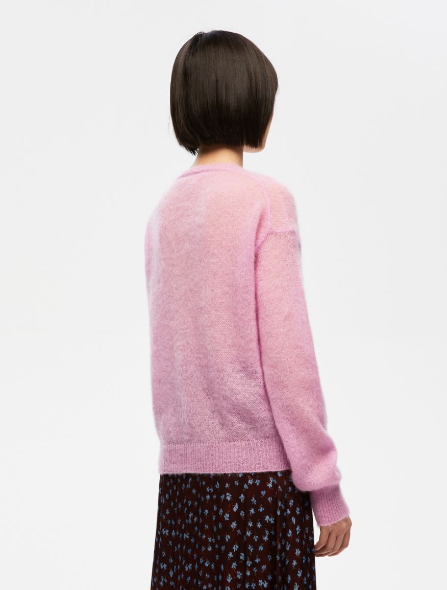 Inlay-knit sweater - PINK - Iblues - 2