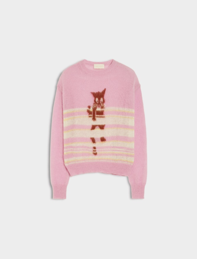 Inlay-knit sweater -