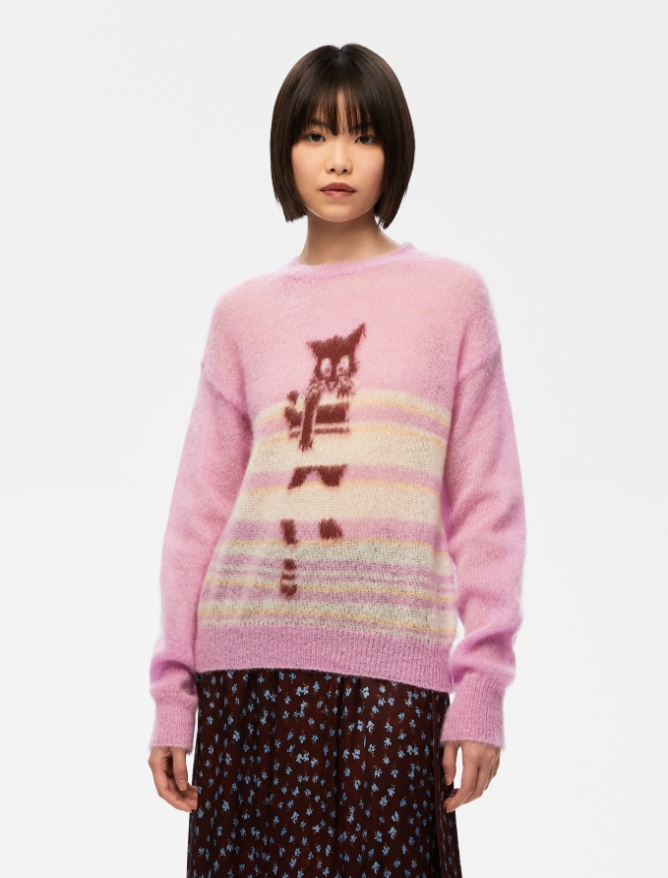Inlay-knit sweater - 
