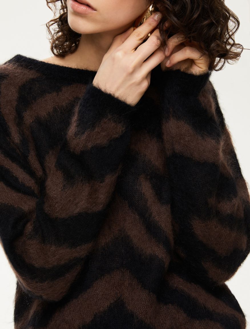 Relaxed-fit sweater - BLACK - Iblues - 3