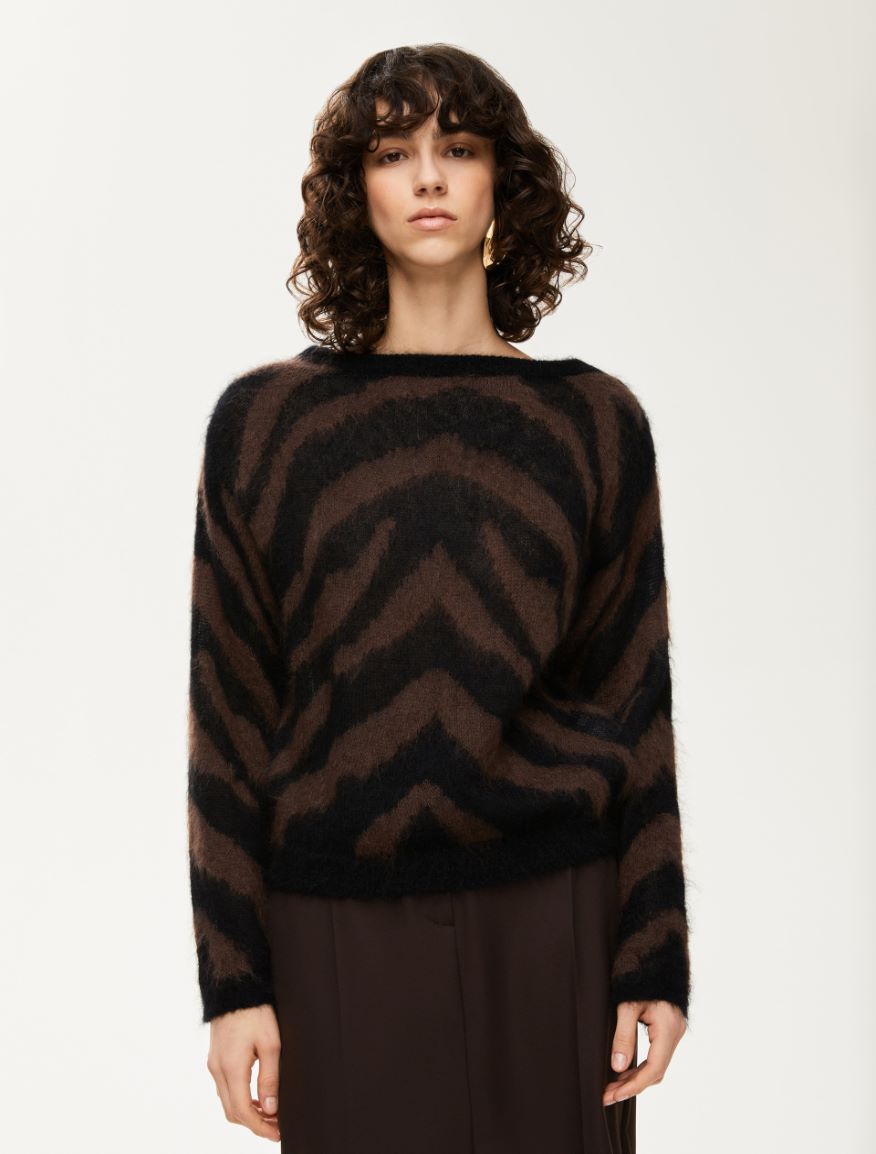Relaxed-fit sweater - BLACK - Iblues