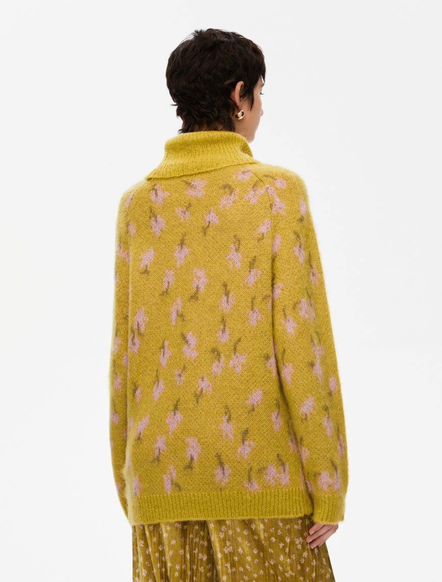 High-neck sweater - OIL GREEN - Iblues - 2