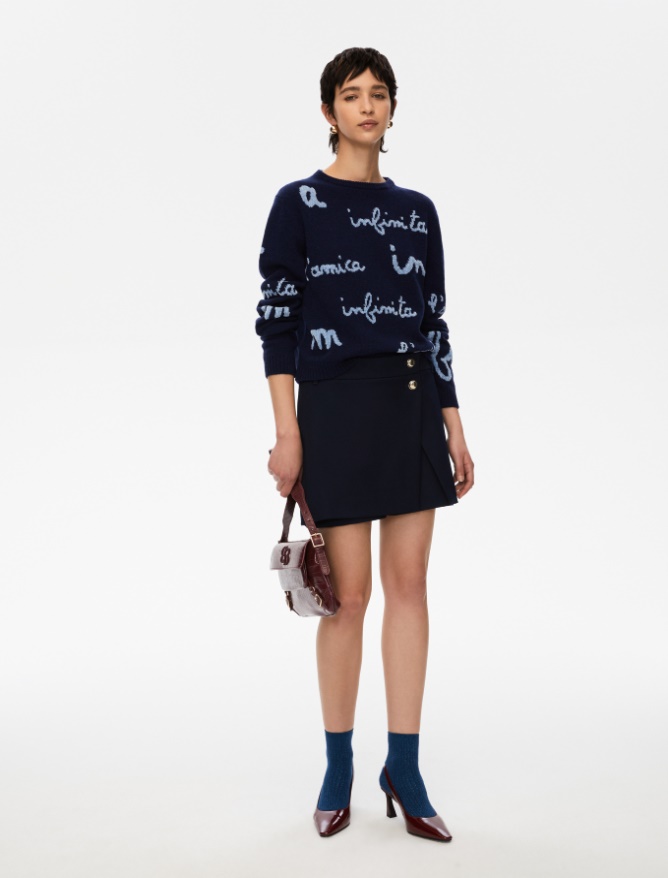 Inlay-knit sweater - 