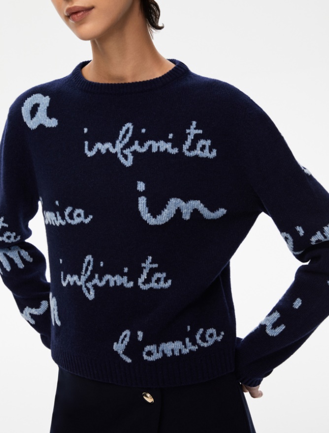Inlay-knit sweater - 