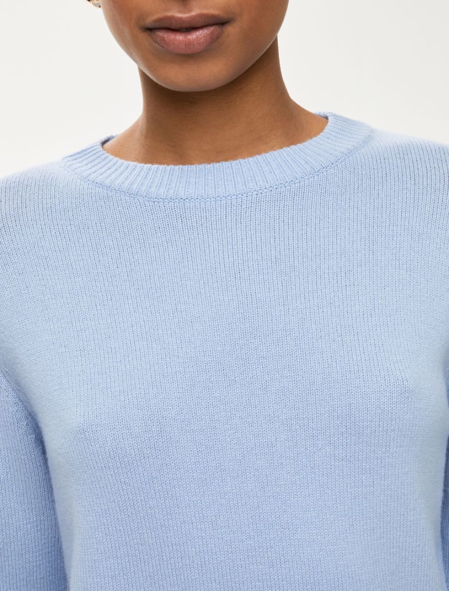Cashmere-blend sweater - LIGHT BLUE - Iblues - 3