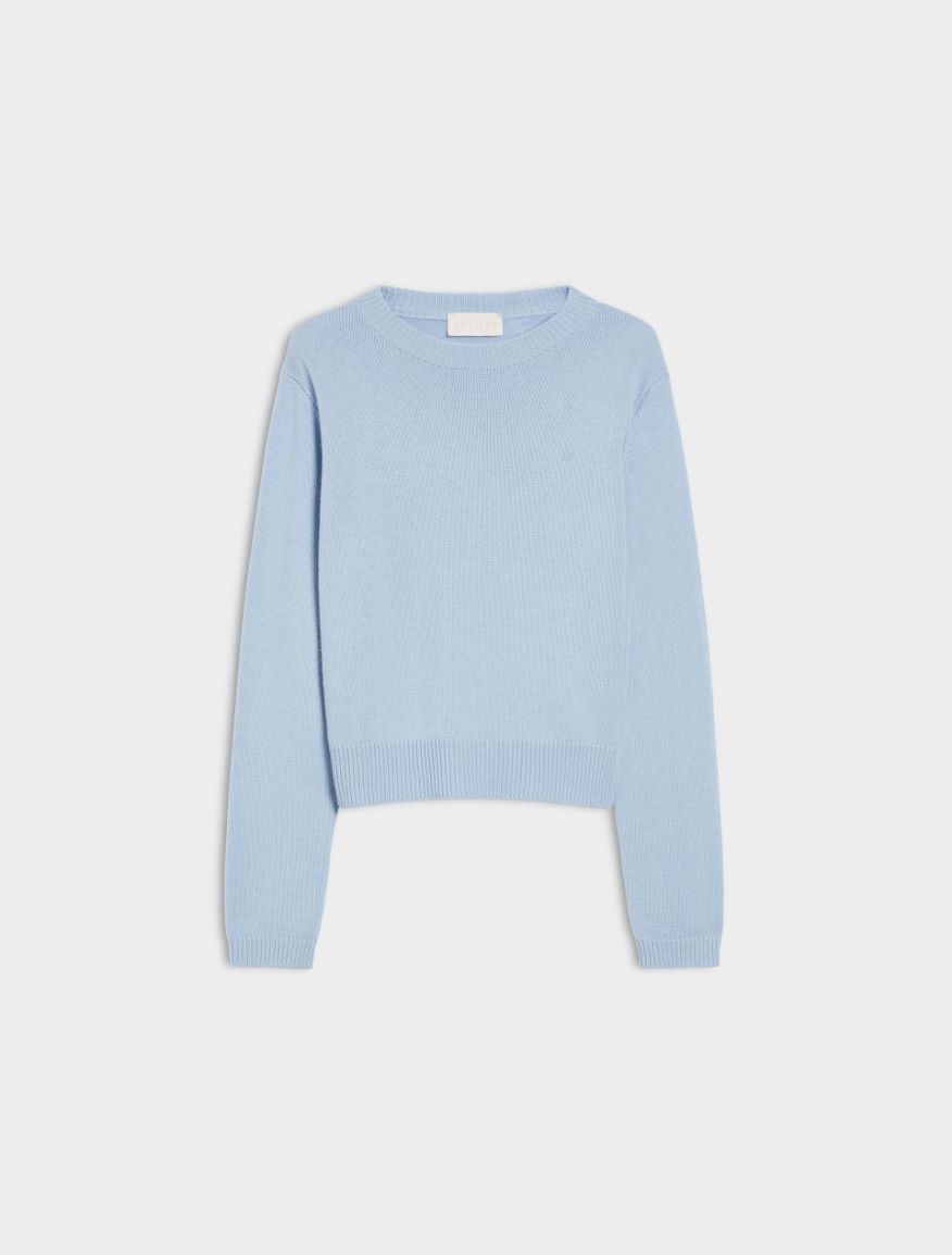 Cashmere-blend sweater - LIGHT BLUE - Iblues - 5