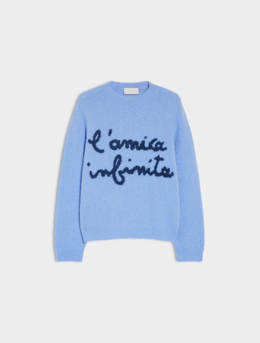 Jacquard sweater - LIGHT BLUE - Iblues - 5