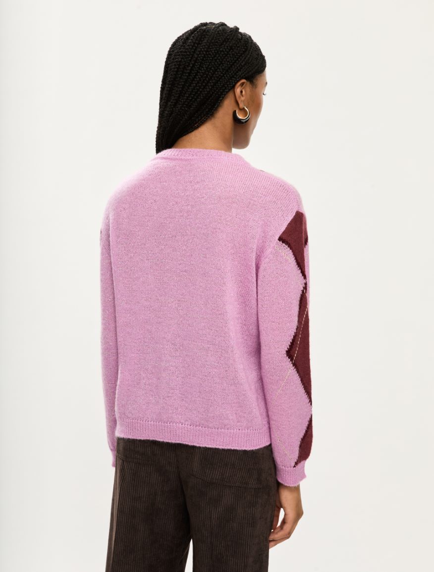 Relaxed- fit sweater - PINK - Iblues - 2