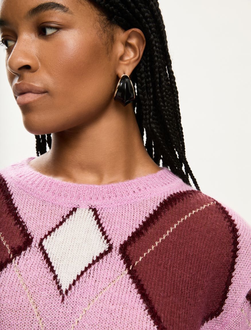 Relaxed- fit sweater - PINK - Iblues - 3