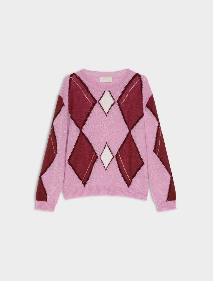 Relaxed- fit sweater - PINK - Iblues - 5