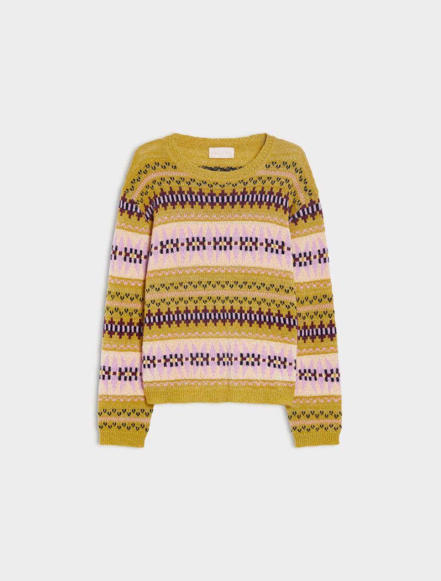 Relaxed-fit sweater - OIL GREEN - Iblues - 5