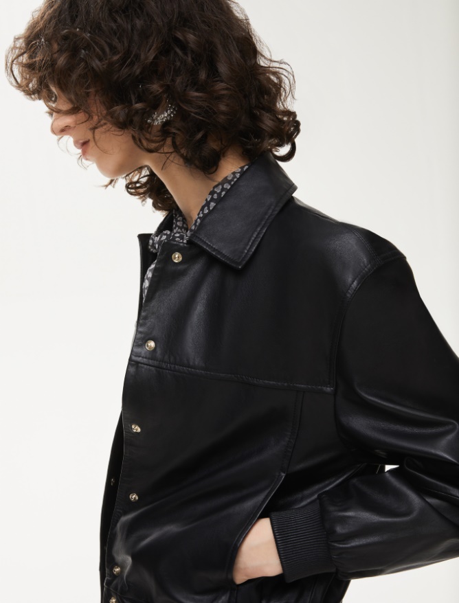 Nappa leather bomber jacket - 