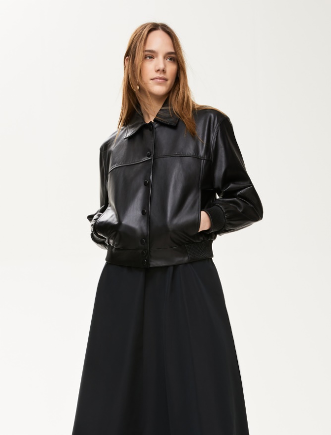 Nappa leather bomber jacket - 