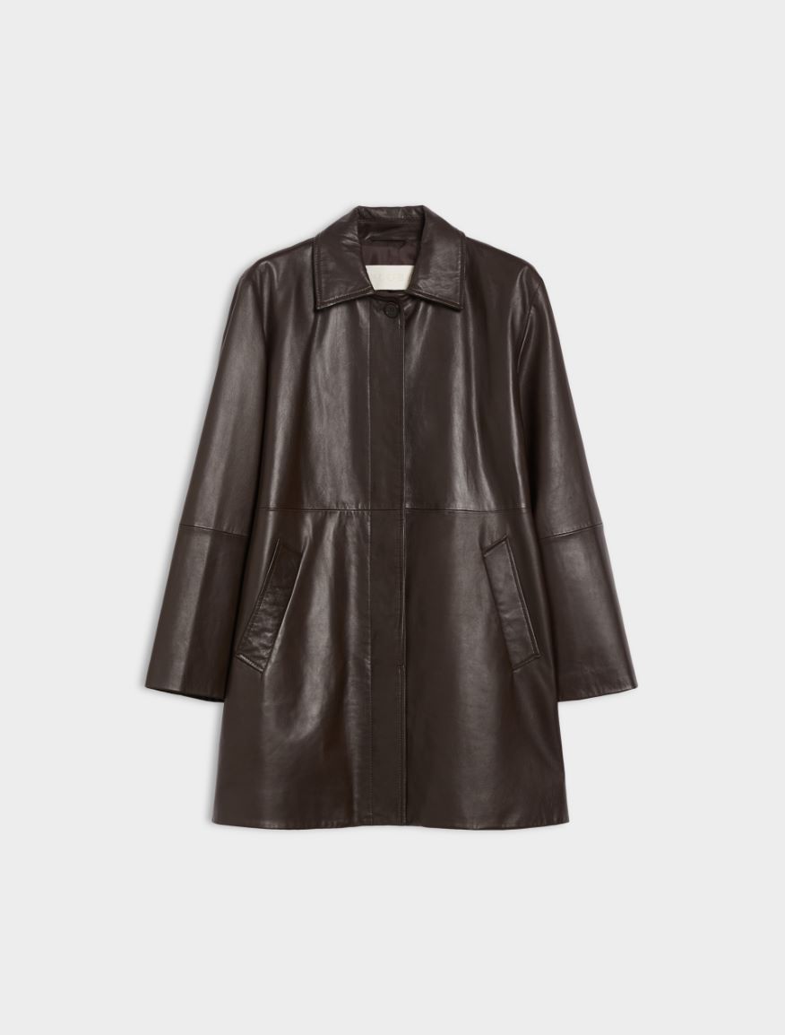 Leather jacket - BROWN - Iblues - 5