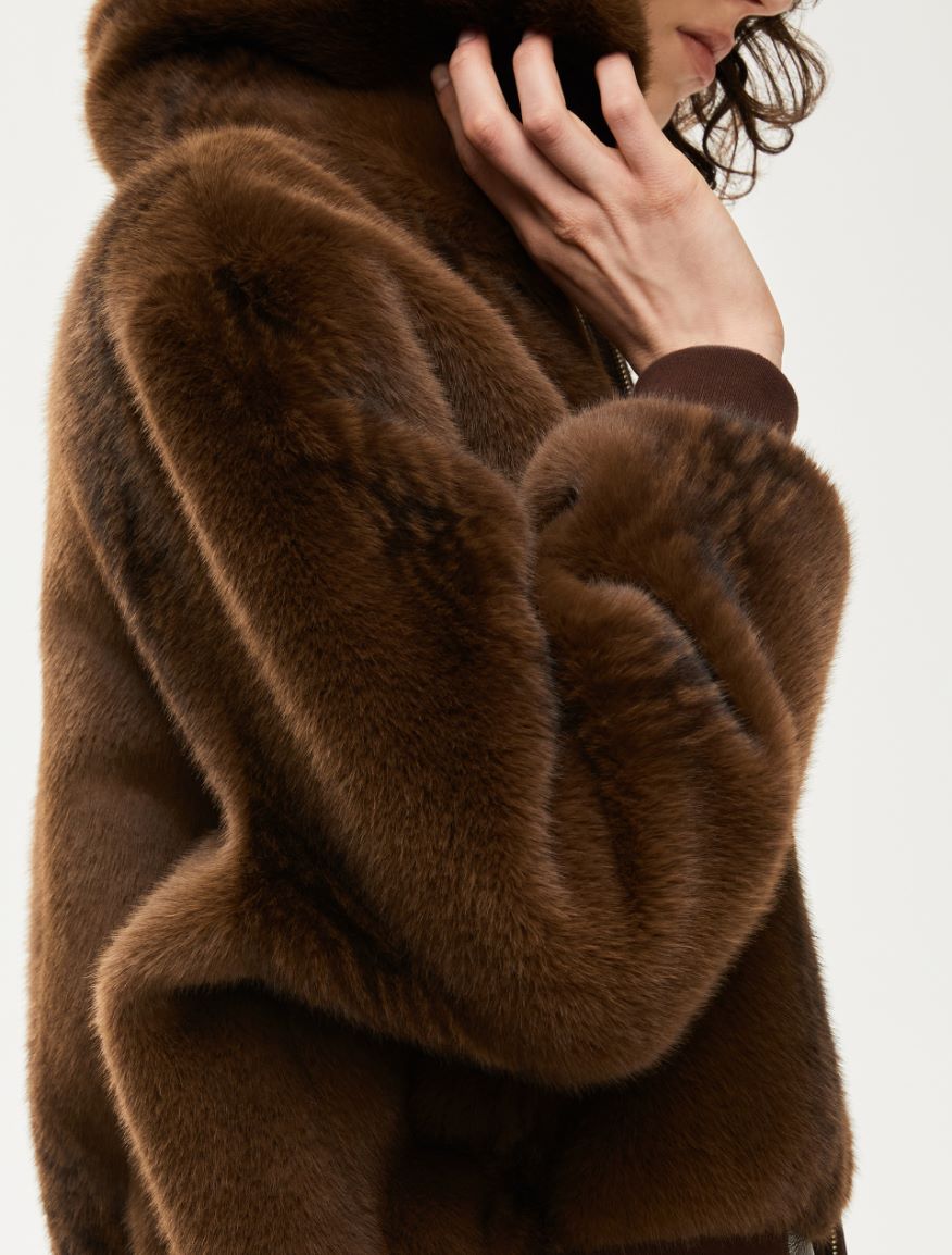 Relaxed-fit bomber jacket - BROWN - Iblues - 3