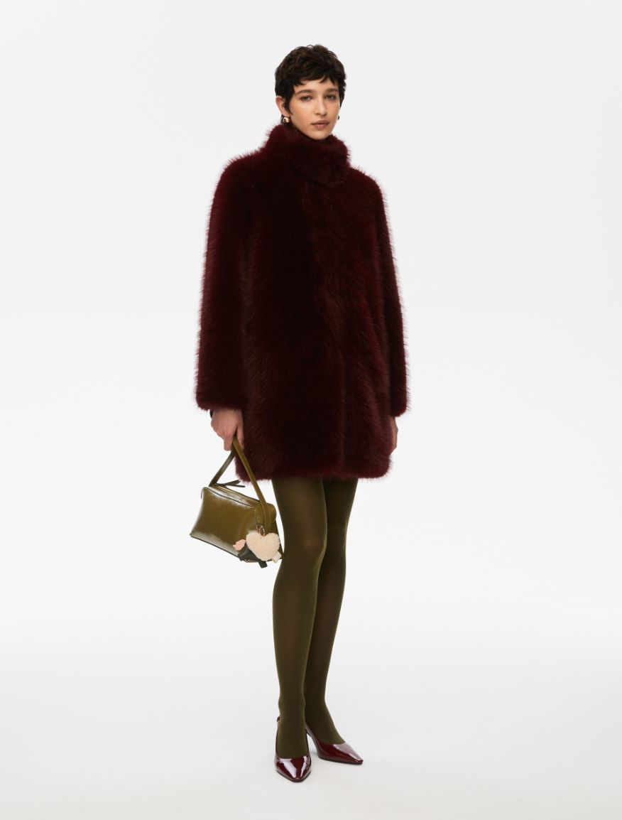Wraparound jacket - WINE RED - Iblues - 4