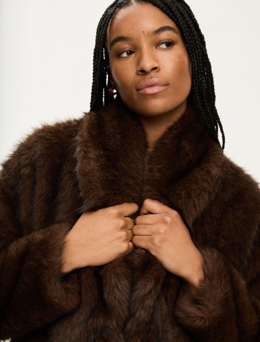 Oversized jacket - BROWN - Iblues - 3