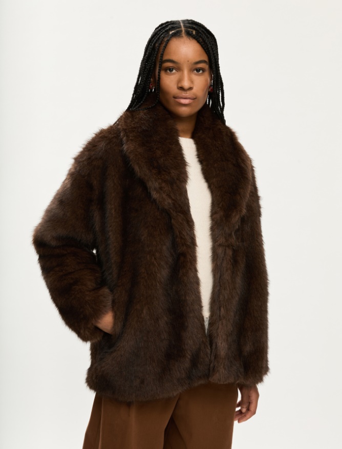 Oversized jacket - BROWN - Iblues