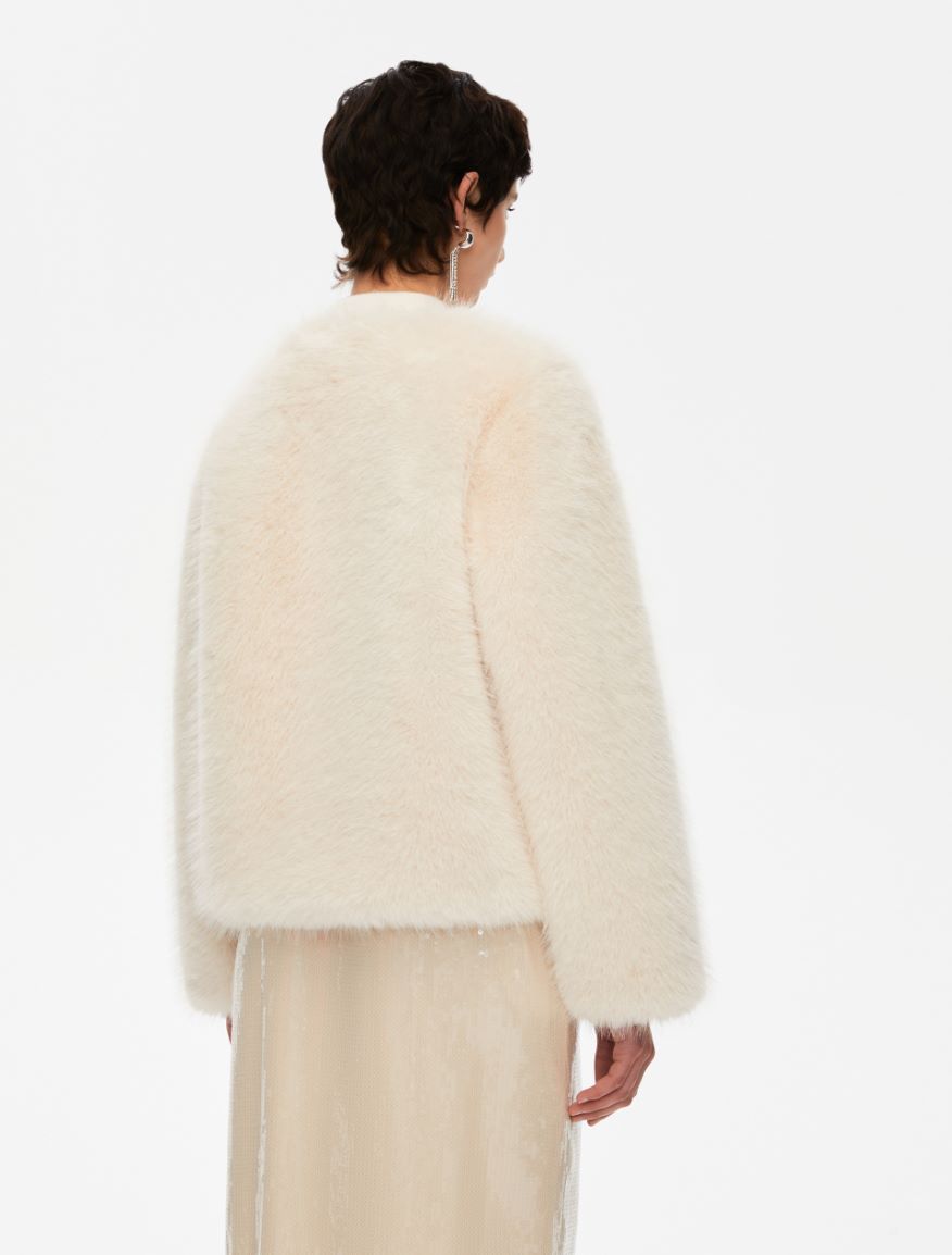Relaxed-fit jacket - WOOL WHITE - Iblues - 2