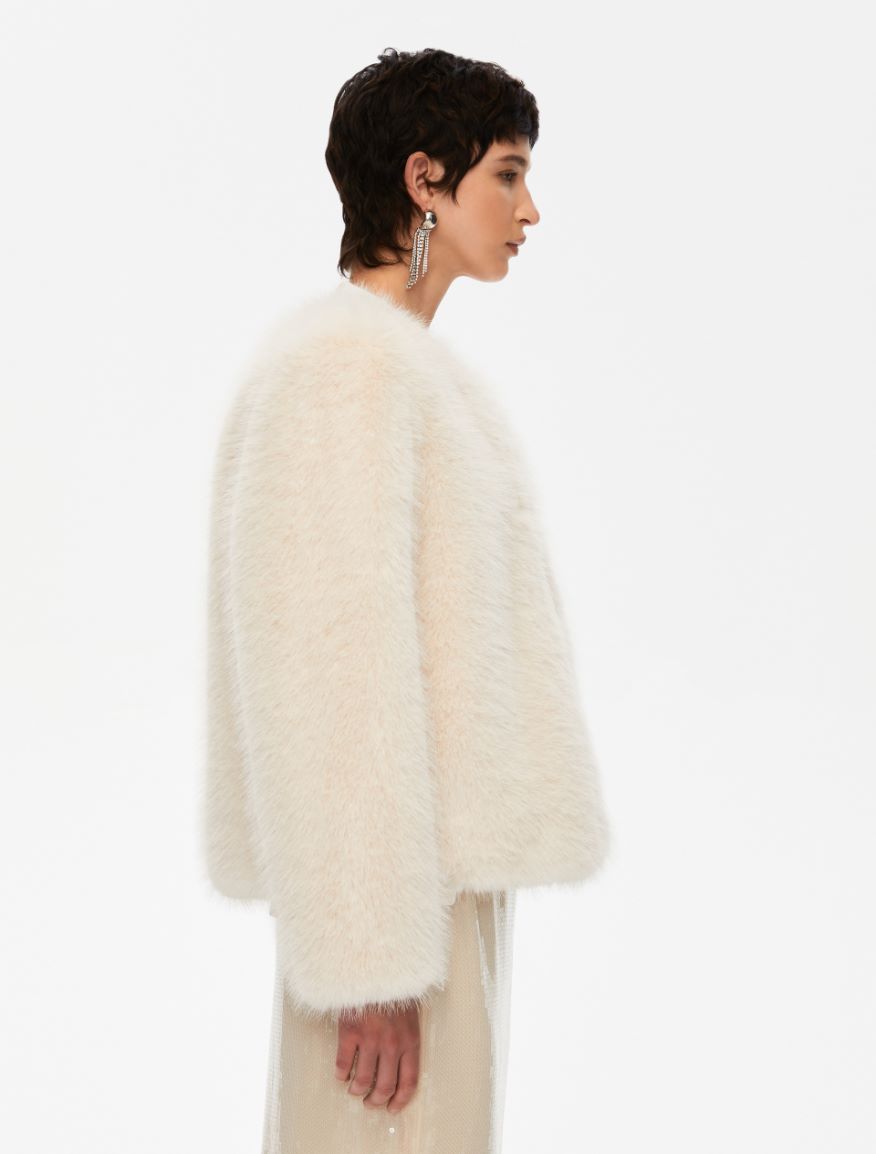 Relaxed-fit jacket - WOOL WHITE - Iblues - 3