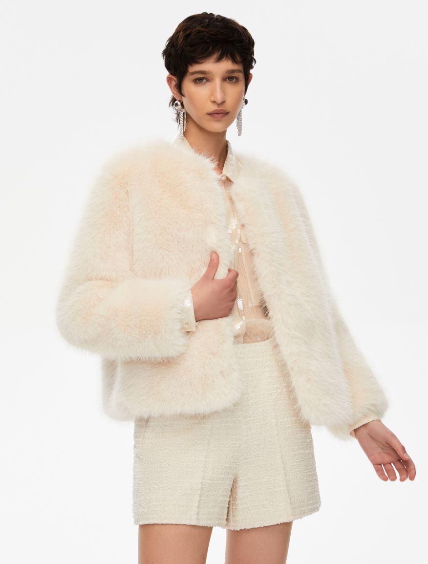 Relaxed-fit jacket - WOOL WHITE - Iblues - 5