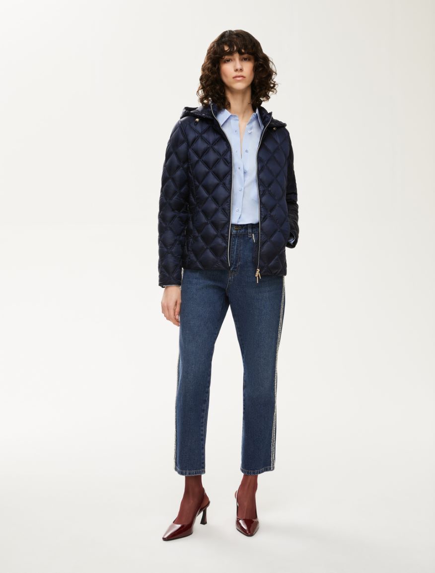 Hooded jacket - NAVY - Iblues - 4