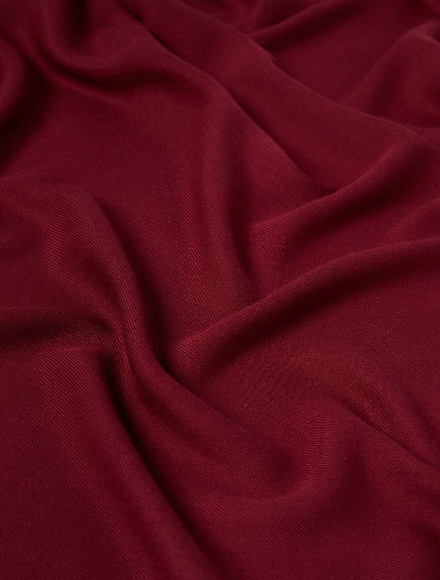 Fringed scarf - DARK RED - Iblues - 2