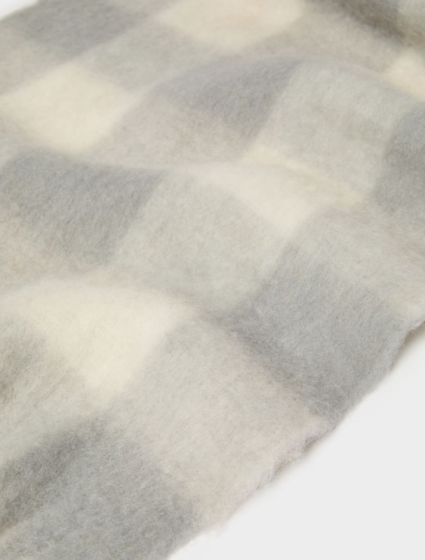 Wool-blend scarf - MEDIUM GREY - Iblues - 2