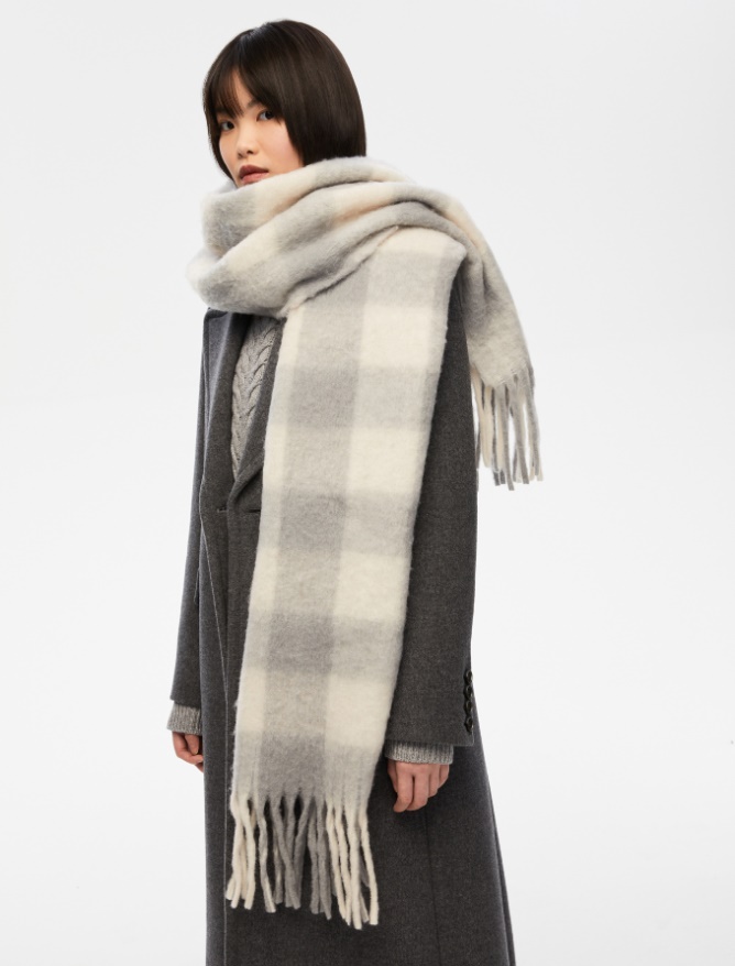 Wool-blend scarf - 