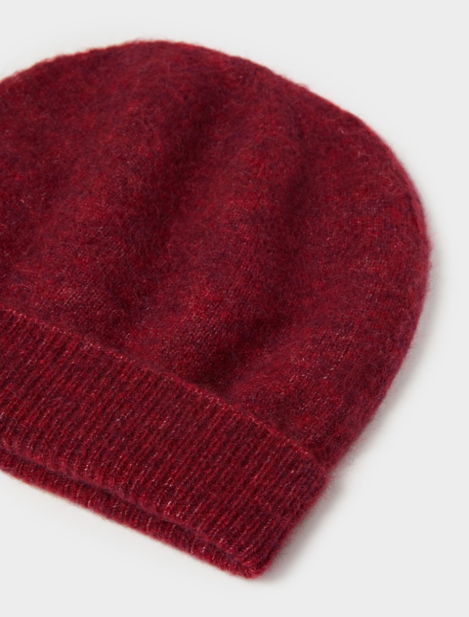 Alpaca-blend beanie hat - 