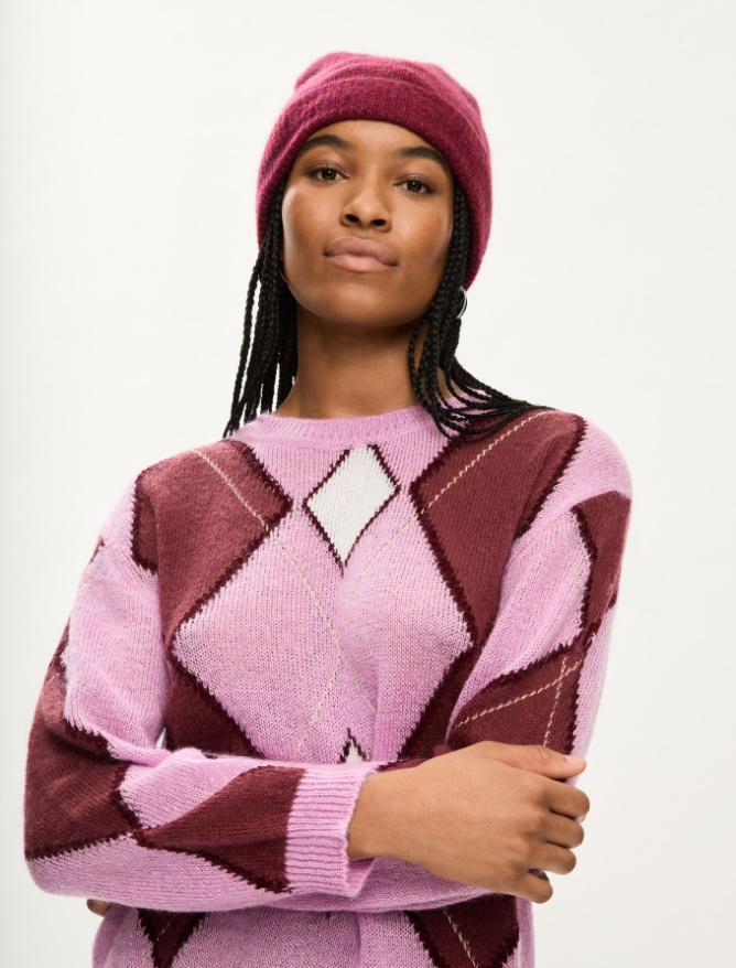 Alpaca-blend beanie hat - 