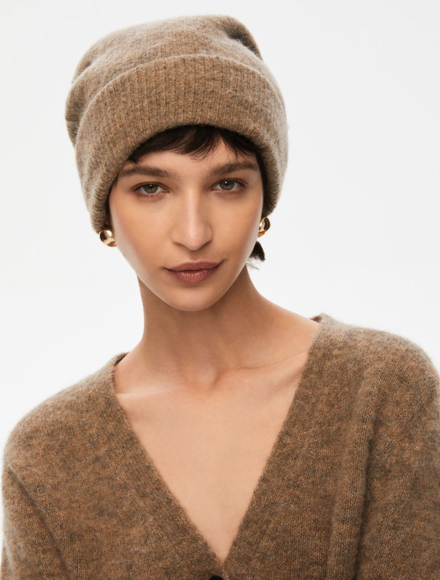Alpaca-blend beanie hat - NUT - Iblues - 3