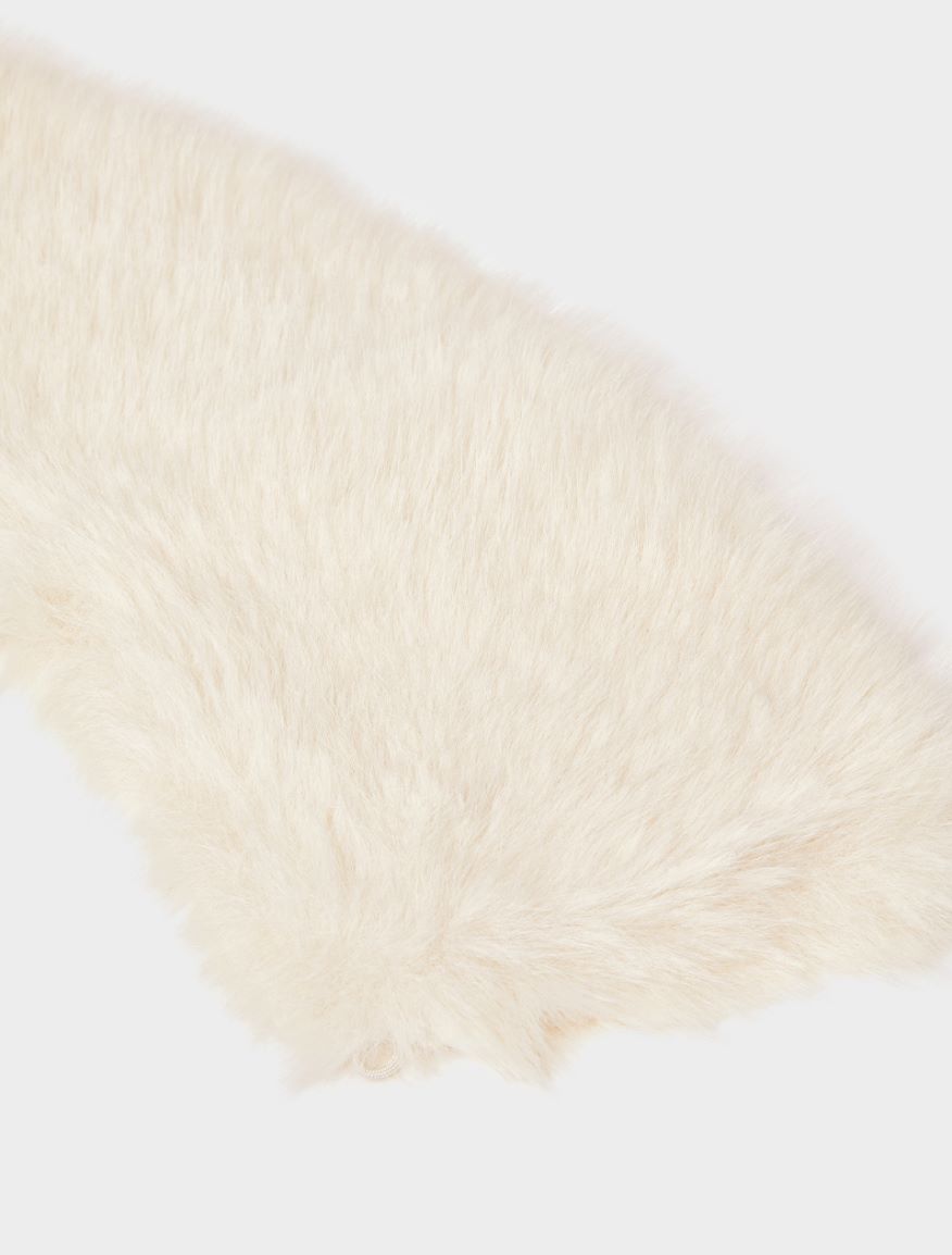 Fluffy collar - WOOL WHITE - Iblues - 2