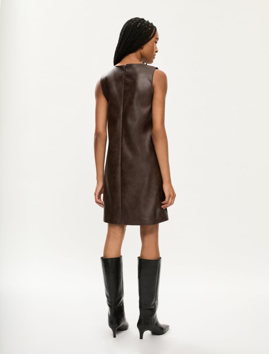 Flared dress - BROWN - Iblues - 2