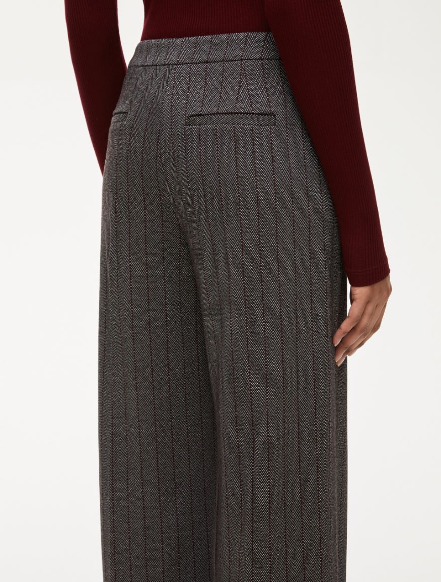 Wide trousers - DARK BROWN - Iblues - 3