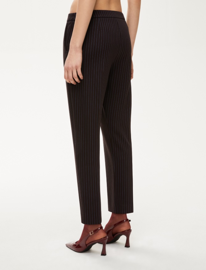 Pantaloni semiaderenti - MARRONE