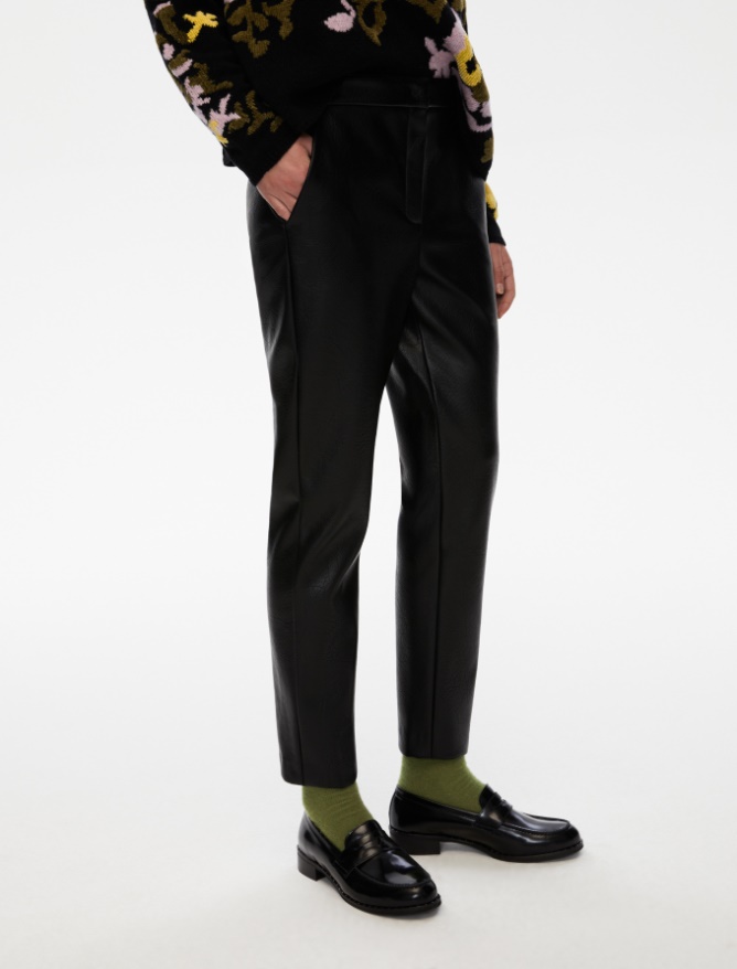 Pantaloni semiaderenti - NERO