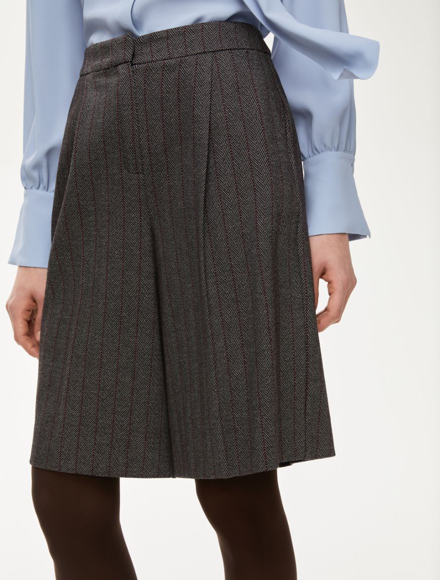 Relaxed-fit Bermuda shorts - DARK BROWN - Iblues - 3