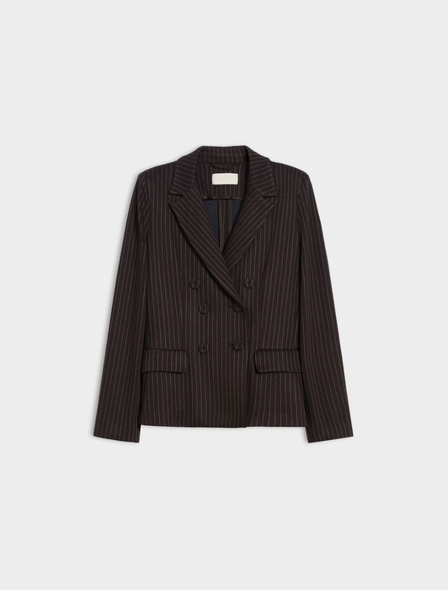 Fitted blazer - BROWN - Iblues - 5