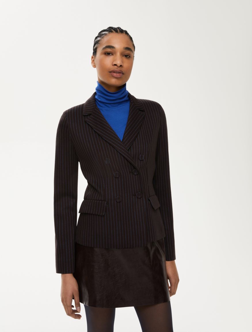Fitted blazer - BROWN - Iblues