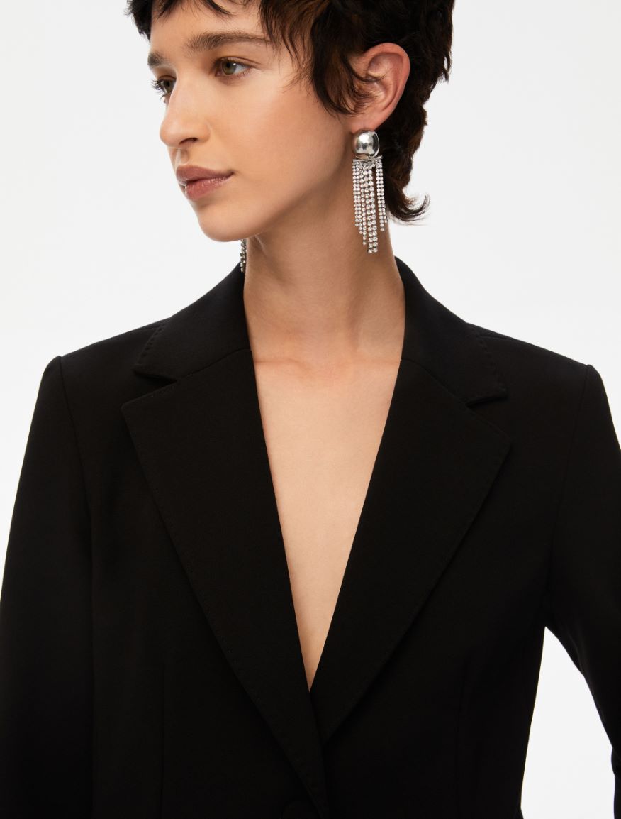 Slim-fit blazer - BLACK - Iblues - 3