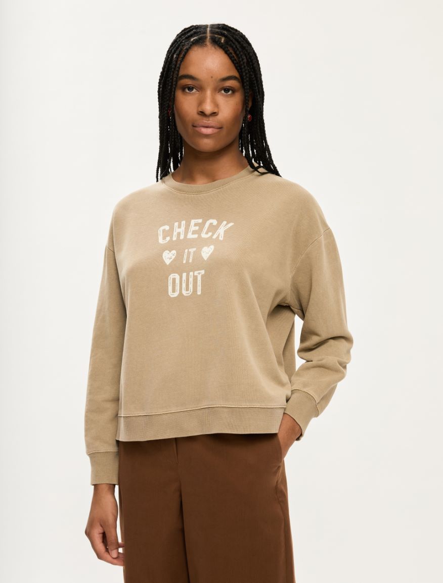 Oversized sweatshirt - BROWN - Iblues