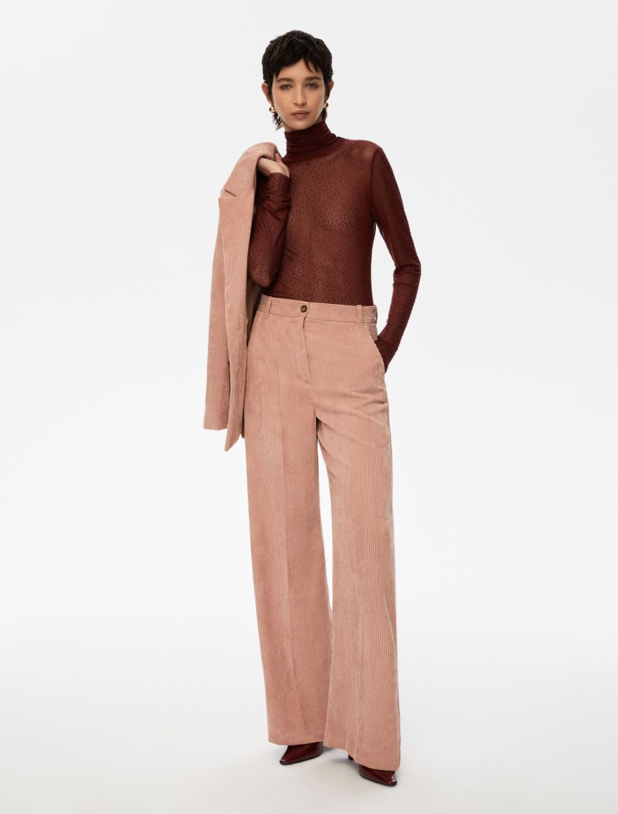 Tulle sweater - BORDEAUX - Iblues - 3
