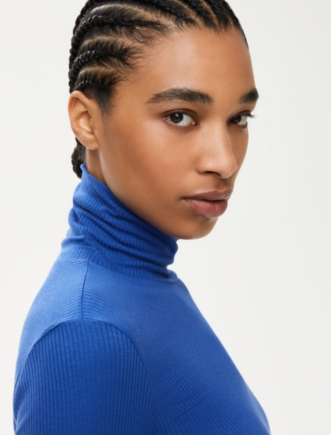 Slim-fit polo-neck sweater - 